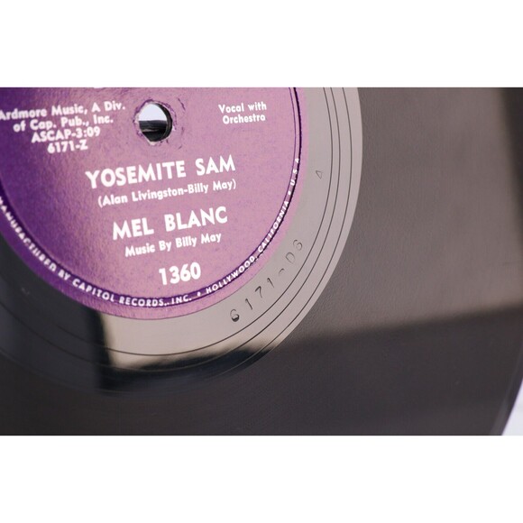Mel Blanc – I Taut I Taw A Puddy Tat / Yosemite Sam 1951 10" 78 rpm Record 1360 - Picture 14 of 16